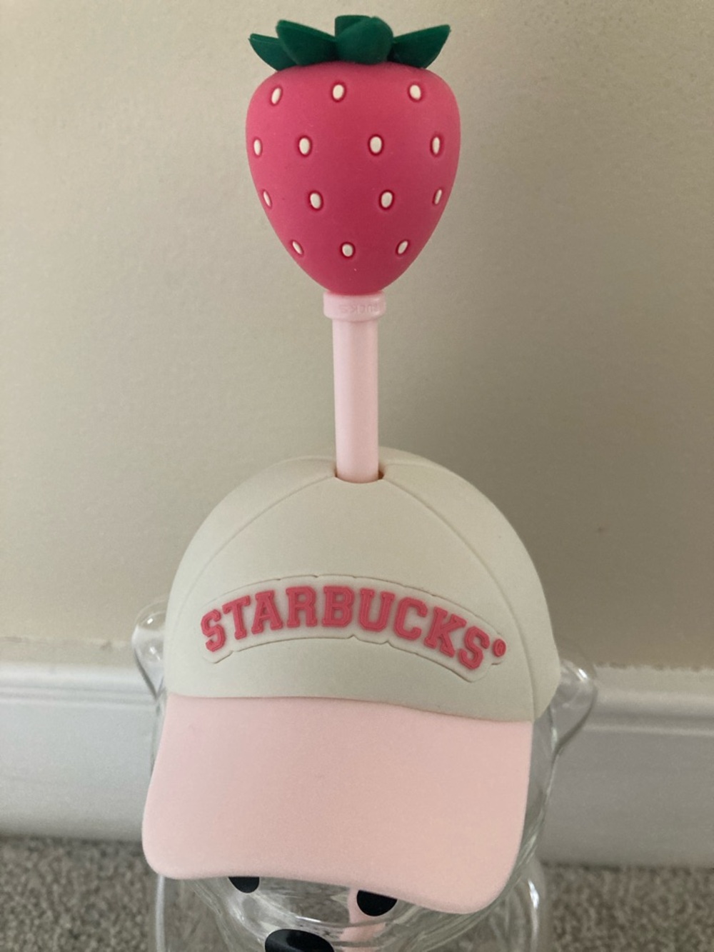 2026 Starbucks Pink Bearista Bear Glass Cold Cup - Picture 4 of 7